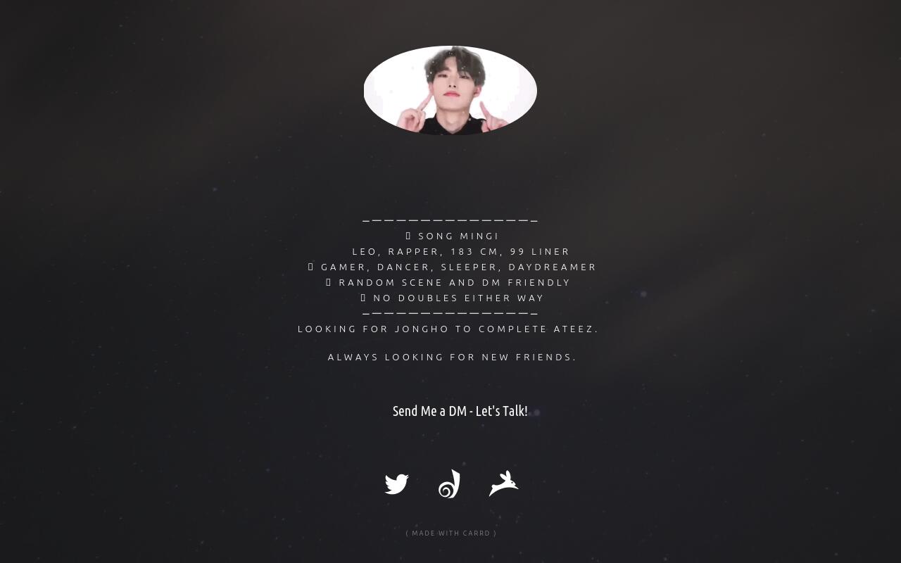 Carrd profile picture for @cinemas